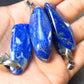 Lot of 3 Natural Lapis Lazuli Pendants From Afghanistan