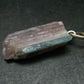 Rarest Paraiba Copper Blue Tourmaline Crystal Silver Pendant From Brazil - 1.4" - 3.14 Grams