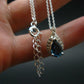 London Blue Topaz Sterling Silver Pendant with CZ From Brazil With Chain - 16" - 3.07 Grams