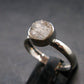 Gray Herderite Silver Ring from Africa - Size 7 - 1.81 Grams