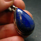 Lapis Lazuli Silver Pendant From Afghanistan - 1.4" - 7.64 Grams