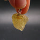 Large Natural Agni Gold Danburite Sterling Silver Pendant from Tanzania - 0.9" - 3.15 Grams