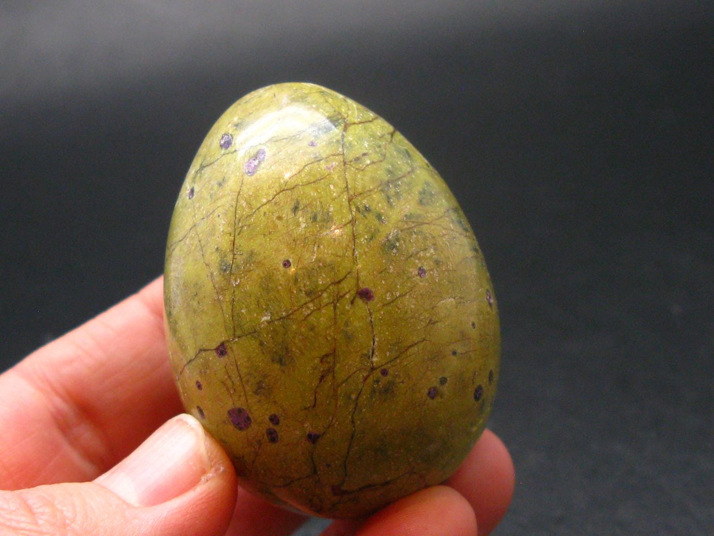 Rare Atlantasite Stichtite + Serpentine Egg from Australia - 1.9"