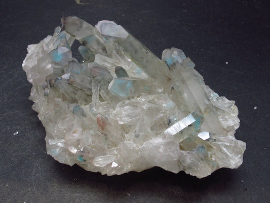 Rare Ajoite in Quartz Cluster from South Africa - 3.7" - 126.5 Grams