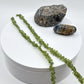 Green Sapphire Beaded Necklace: Genuine Gemstone Jewelry, September Birthstone