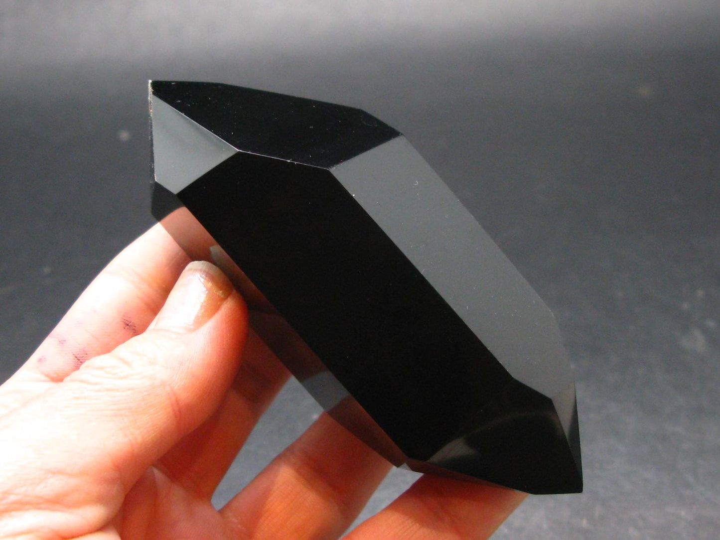 Black Obsidian Polished Stone From Mexico - 3.6"