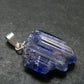 Tanzanite Pendant In Sterling Silver From Tanzania - 0.9" - 2.31 Grams