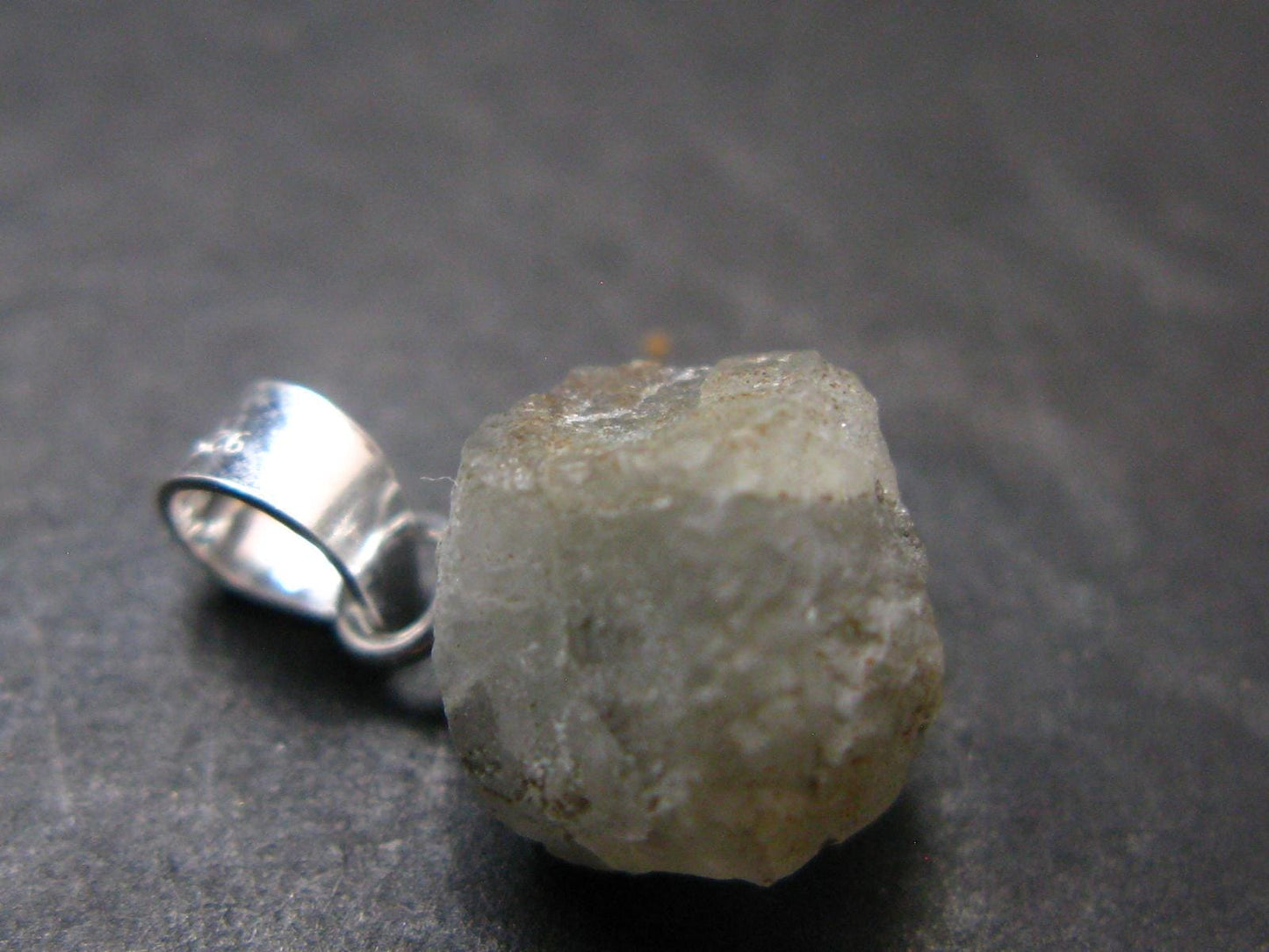 Phenakite Phenacite Crystal Silver Pendant from Russia - 0.5" - 0.88 Grams