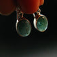 Extremely Rare Grandidierite Silver Earrings From Madagascar - 1.0"