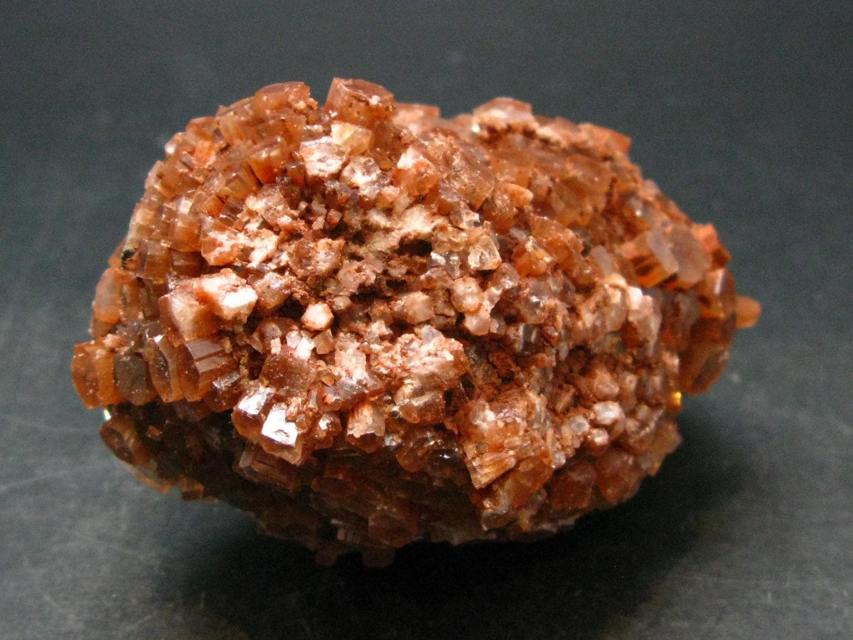 Orange Aragonite Cluster From Morocco - 3.4" - 403.87 Grams