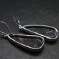 Very Rare Sterling Silver Nuumite Nuummite Earrings From Greenland
