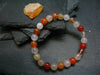 Fire Opal Genuine Bracelet ~ 7 Inches ~ 8mm Round Beads