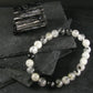 Tourmalinated Quartz w/ Black Tourmaline Genuine Bracelet ~ 7 Inches ~ 8mm Round Beads