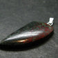 Crimson Cuprite w/ Chrysocola Silver Pendant from Mexico - 1.5" - 3.80 Grams