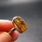 Fabulous Untreated Faceted Gem Imperial Topaz 925 Silver Ring from Brazil - Size 8 - 4.30 Grams