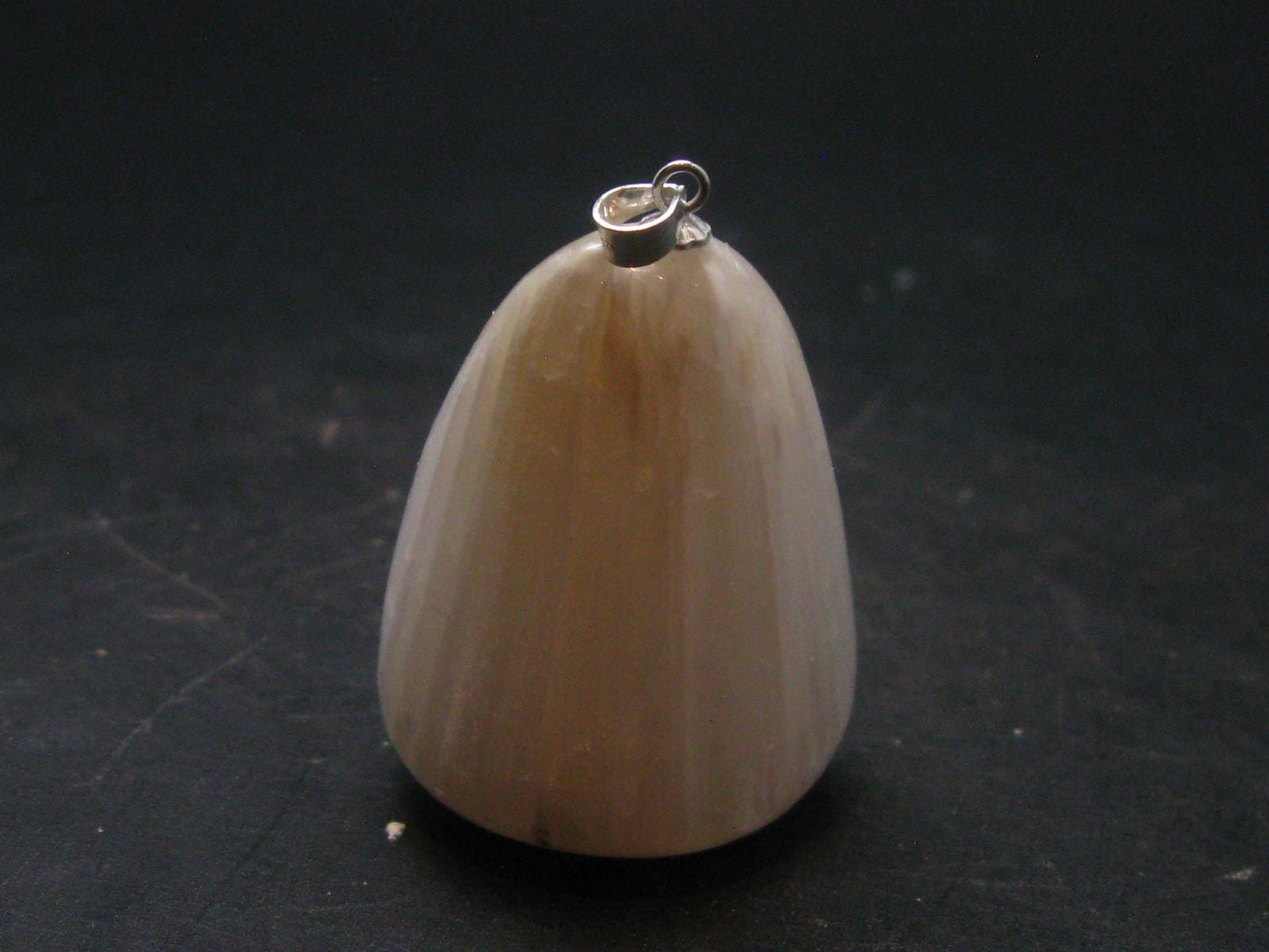 Scolecite Silver Pendant From India - 1.6" - 19.5 Grams