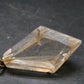Rutilated Quartz Gold Plated Silver Pendant From Brazil - 1.7" - 9.30 Grams