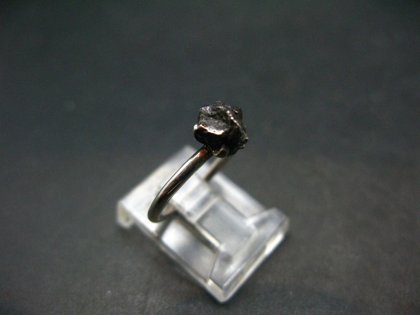 Meteorite Campo Del Cielo Argentina Sterling Silver Ring - 1.83 Grams - Size 4