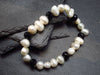 Freshwater Pearl & Crystal Genuine Bracelet ~ 7 Inches ~ 8mm Pearl Beads