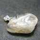 Clear Petalite Crystal Silver Pendant from Brazil - 0.9" - 2.19 Grams