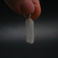 Rare Clear Natrolite Crystal Silver Pendant From Tanzania - 1.0" - 1.09 Grams