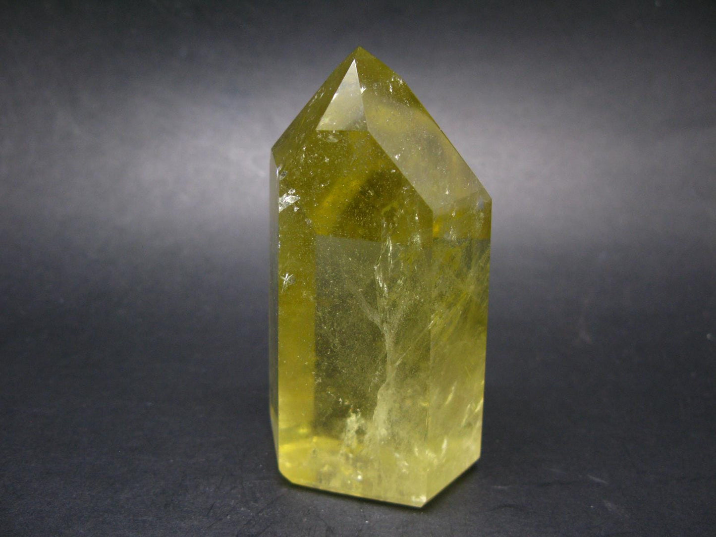 Citrine Unheated Polished Crystal From Brazil - 3.7" - 236 Grams