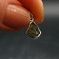 Moldavite Tektite Silver Pendant from Czech Republic - 0.7" - 0.81 Grams