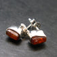 Zincite Zinkite Stud Earrings Sterling Silver From Poland - 1.54 Grams