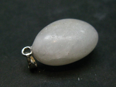 Very Rare White Cryolite 925 Silver Pendant from Greenland - 1.2" - 6.79 Grams