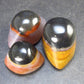 Perfect! Lot of 3 Agate Shiva Eyes from India