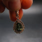 Moldavite Tektite Silver Pendant from Czech Republic - 0.7" - 2.20 Grams
