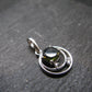 Moldavite Tektite Silver Pendant from Czech Republic - 0.9" - 2.00 Grams