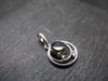 Moldavite Tektite Silver Pendant from Czech Republic - 0.9" - 2.00 Grams