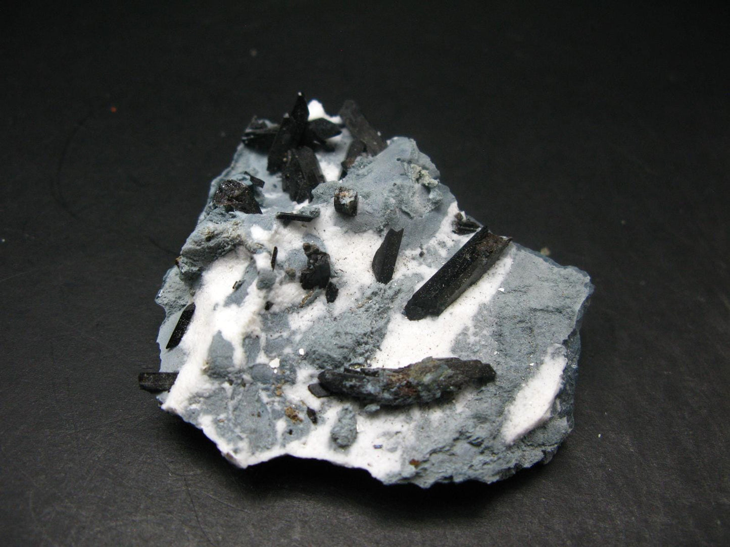 Neptunite on Natrolite Cluster From California - 3.2"