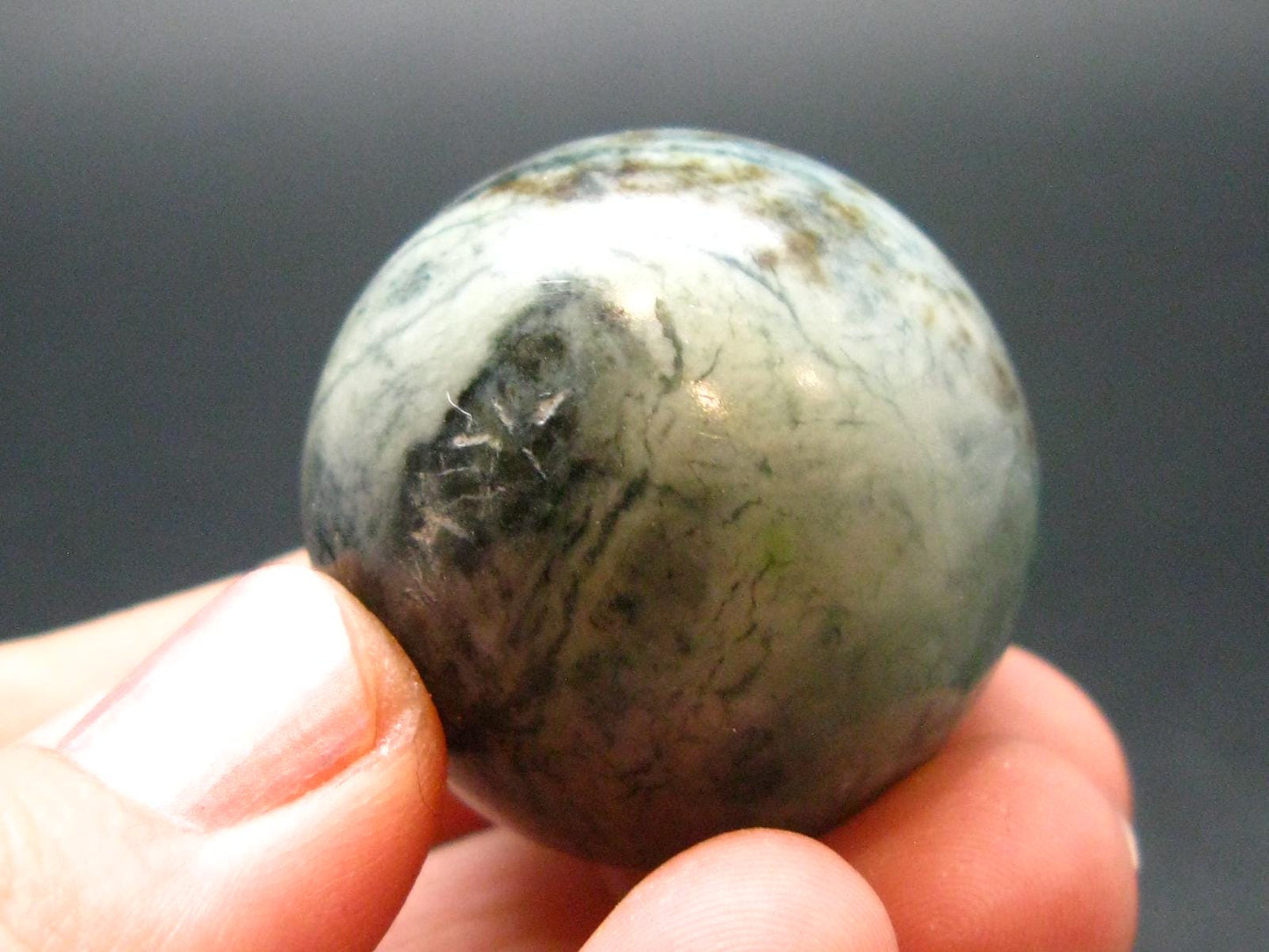 Very Rare Dianite (Blue Jade) Sphere Ball From Russia - 1.2"