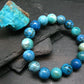 Chrysocola Genuine Bracelet ~ 7 Inches ~ 12mm Round Beads