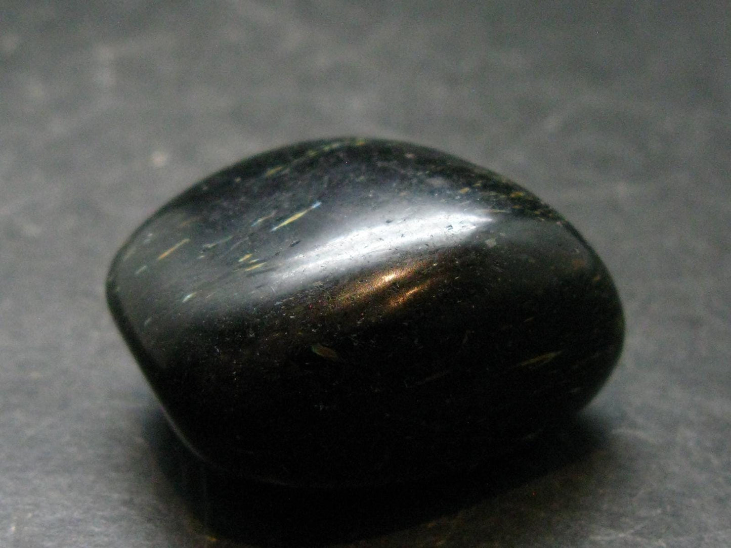 Rare Nuumite Nuummite Tumbled Stone From Greenland - 27.39 Grams - 1.3"