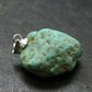 Genuine Turquoise Silver Pendant From Sleeping Beauty Arizona - 1.0" - 3.51 Grams