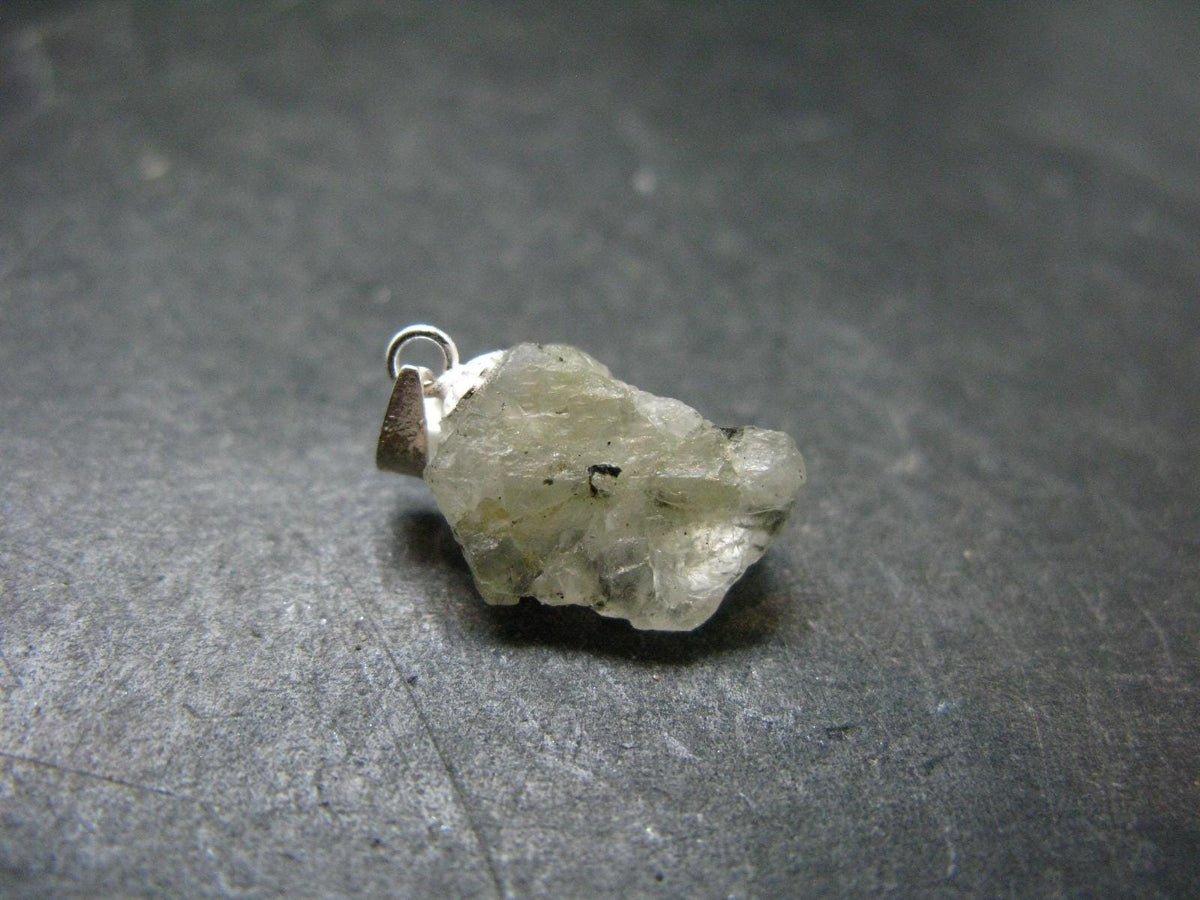 Phenakite Phenacite Crystal Silver Pendant From Russia - 0.8" - 1.85 Grams