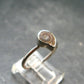 Natural Whole Polished Agatized Ammonite Cleoniceras Sterling Silver Ring from Madagascar - 1.79 Grams - Size 7
