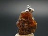 Fire Agate Silver Pendant From Mexico - 1.0" - 3.06 Grams