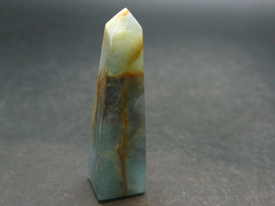 Nice Lemurian Aquatine Blue Calcite Obelisk Pyramid From Argentina - 2.0" - 15.42 Grams