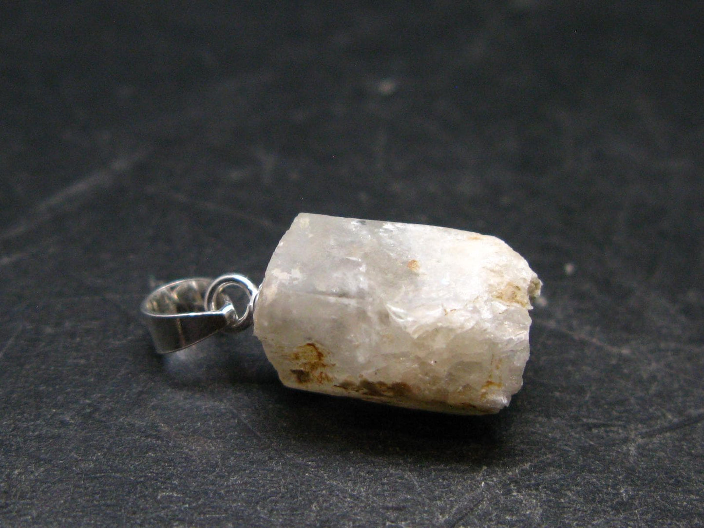 Phenakite Phenacite Silver Pendant from Burma Myanmar - 0.7 Inches - 1.49 Grams