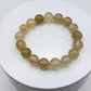 Elegant Rutilated Crystal Bead Bracelet – Natural Gemstone, Stretch Healing Jewelry