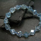 Blue Topaz Genuine Bracelet ~ 7 Inches ~ 8mm Facetted Beads