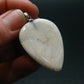 Scolecite Silver Pendant From India - 1.6"