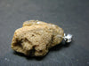 Rare Raw Blue Euclase Gem Crystal Silver Pendant from Brazil - 1.1" - 3.11 Grams