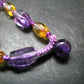 Amethyst & Citrine Necklace From Brazil - 20" - 56.38 Grams