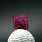 Beautiful Rare Gem Bixbite Red Beryl Emerald Cut Stone From Utah USA - 0.41 Carats - 4.4x4.3mm