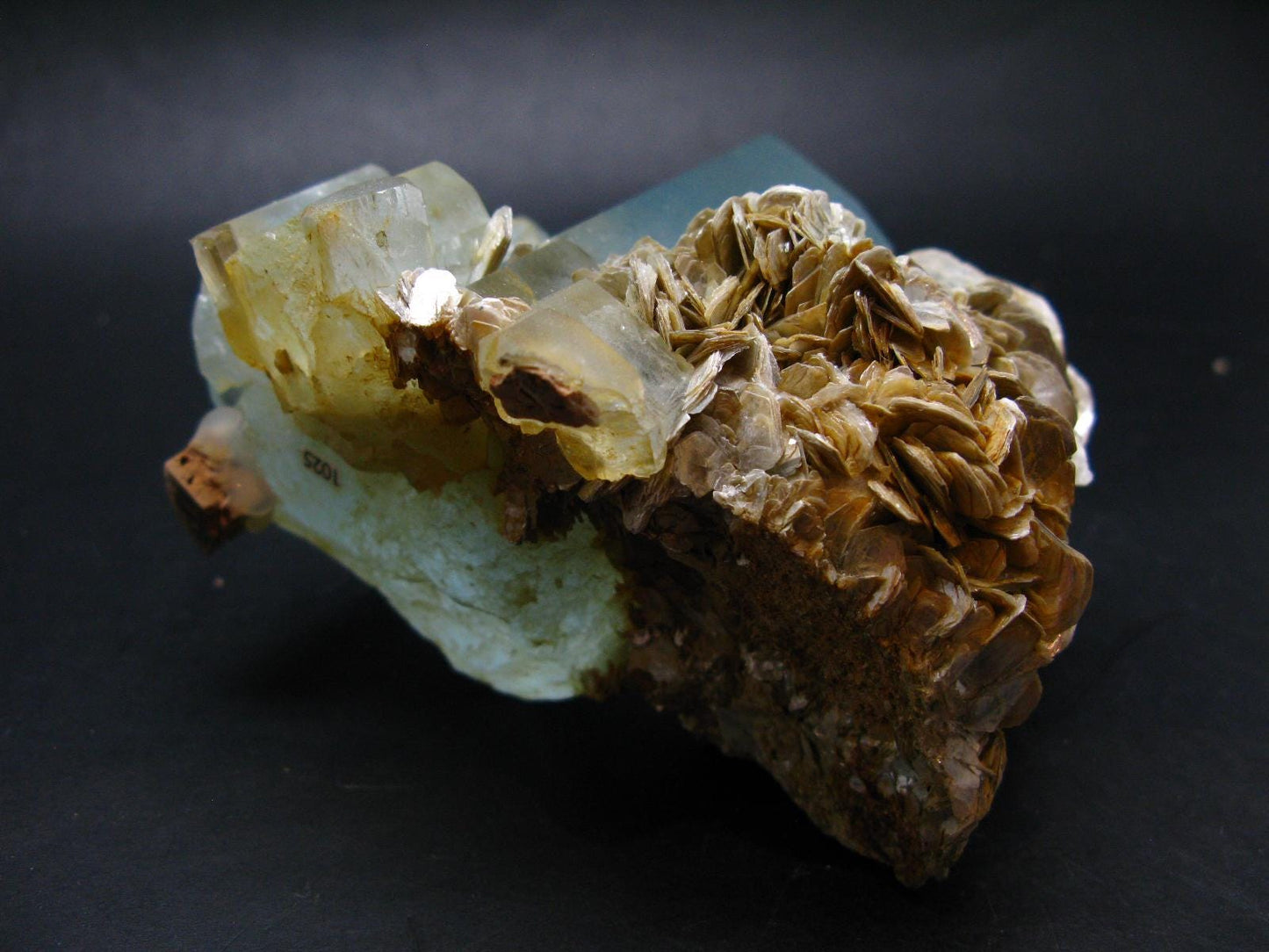 Aquamarine & Muscovite Crystal Blue Beryl From Pakistan - 740 Grams - 4.5"